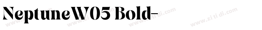 NeptuneW05 Bold字体转换